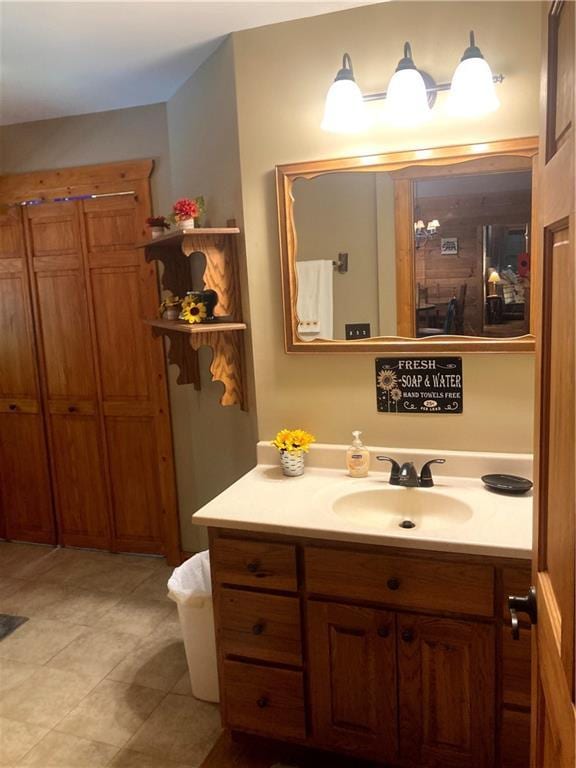 105 Ranch Mountain Ct, Dahlonega, GA 30533 - bathroom featuring vanity and tile patterned floors