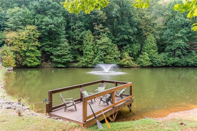 105 Ranch Mountain Ct, Dahlonega, GA 30533 - dock with a deck with water view