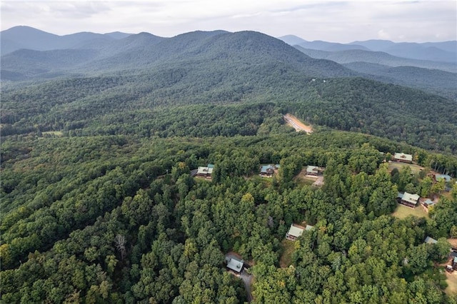 105 Ranch Mountain Ct, Dahlonega, GA 30533 - aerial view of property's location featuring a forest and mountains