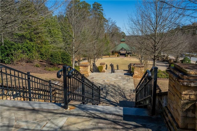 exterior space with fence