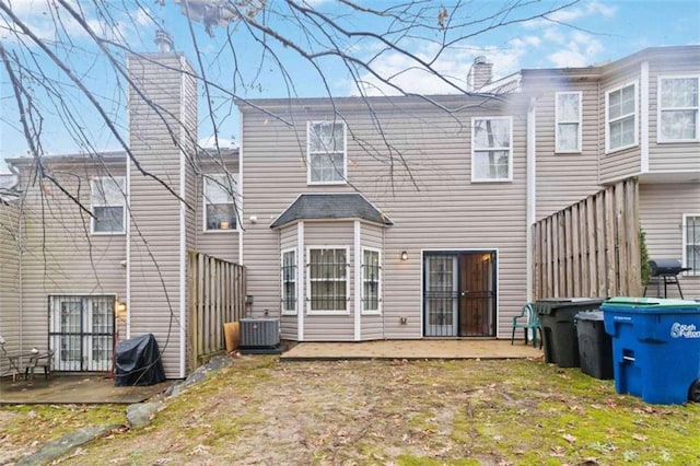 back of house with a patio area