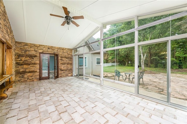 6065 Standard View Dr, Duluth, GA 30097 - unfurnished sunroom with a ceiling fan