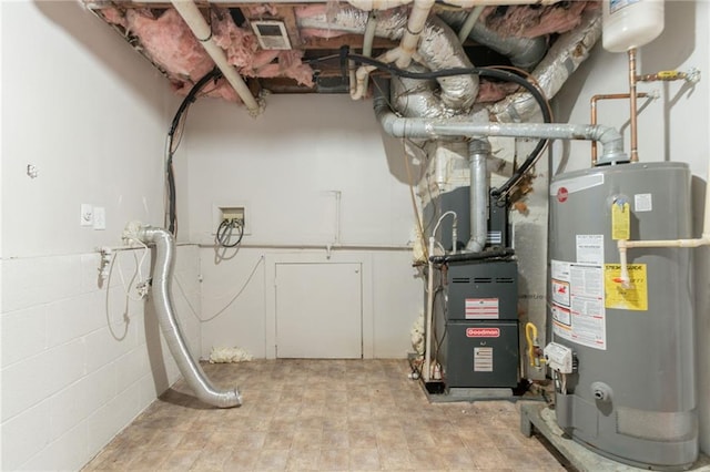 5218 Tina Ct, Stone Mountain, GA 30083 - utilities with gas water heater and heating unit