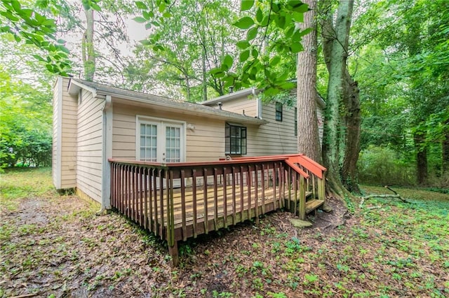 5218 Tina Ct, Stone Mountain, GA 30083 - rear view of property featuring a wooden deck