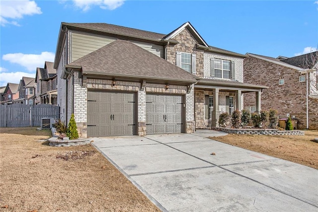 view of front of house featuring a garage