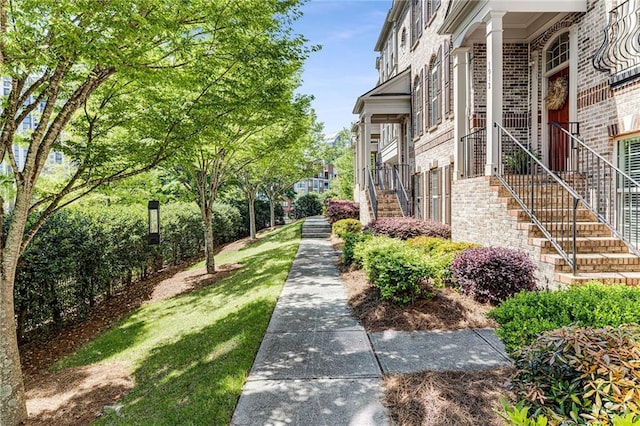 1012 E Paces Chase, Atlanta, GA 30326 - view of yard featuring stairs