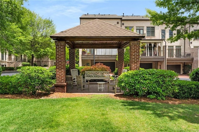 1012 E Paces Chase, Atlanta, GA 30326 - surrounding community featuring a gazebo and a lawn