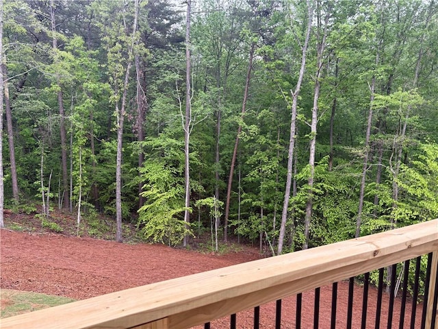 4786 Conns Creek Rd, Ball Ground, GA 30107 - wooden terrace with a view of trees