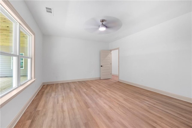 4786 Conns Creek Rd, Ball Ground, GA 30107 - empty room with light wood-style flooring and a ceiling fan