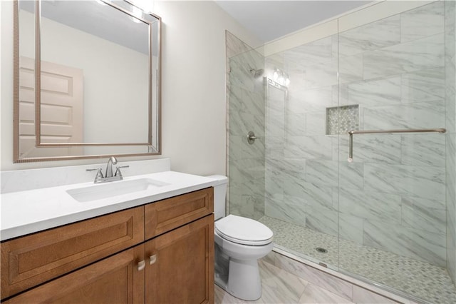 4786 Conns Creek Rd, Ball Ground, GA 30107 - bathroom featuring a stall shower and vanity