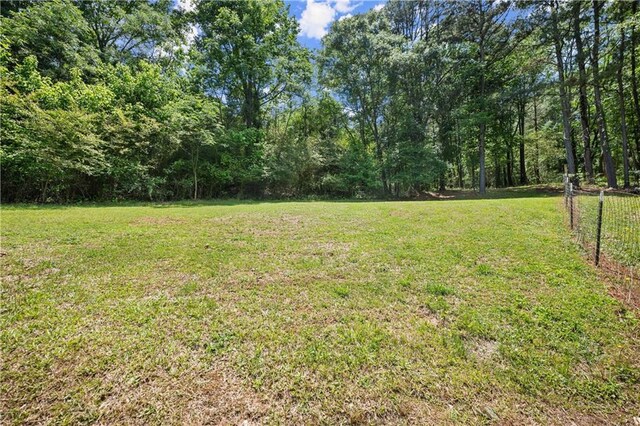view of grassy yard