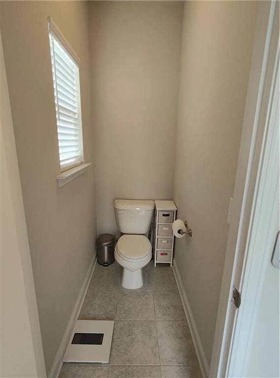 13 Mulberry Way, Cartersville, GA 30120 - bathroom featuring toilet, baseboards, and tile patterned flooring