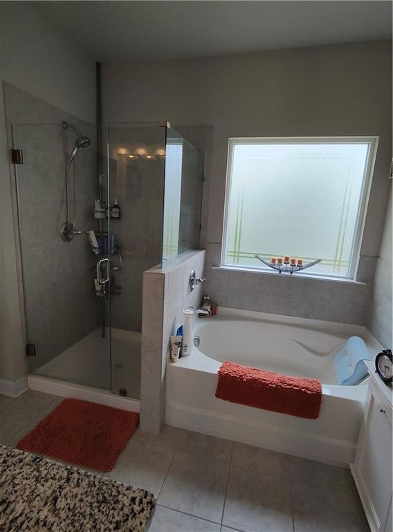 13 Mulberry Way, Cartersville, GA 30120 - full bath featuring a bath, a stall shower, and tile patterned floors
