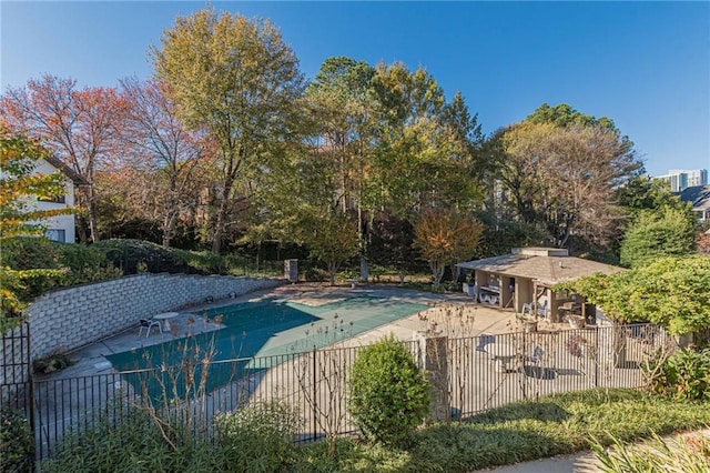 view of pool with a patio area