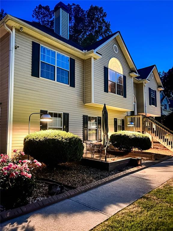 3809 Autumn View Ln NW, Acworth, GA 30101 - view of front facade featuring a chimney