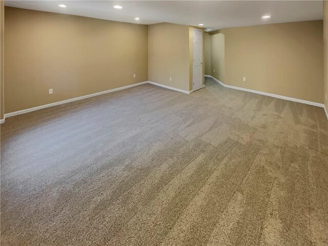 6941 Gallant Cir SE Unit 10, Mableton, GA 30126 - spare room featuring baseboards, carpet flooring, and recessed lighting