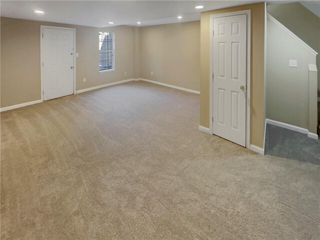 6941 Gallant Cir SE Unit 10, Mableton, GA 30126 - basement featuring carpet, baseboards, and recessed lighting