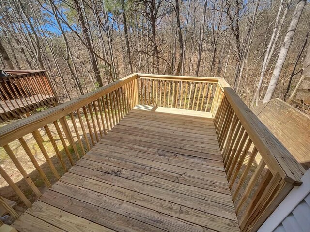 6941 Gallant Cir SE Unit 10, Mableton, GA 30126 - deck with a wooded view