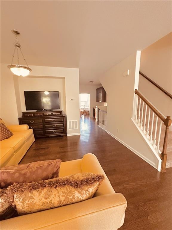 4438 Lassen Ct, Suwanee, GA 30024 - living room with wood finished floors and baseboards