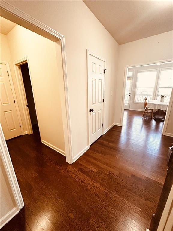 4438 Lassen Ct, Suwanee, GA 30024 - corridor featuring dark wood-style floors