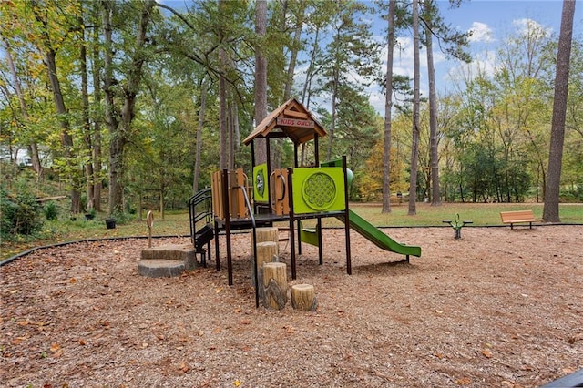 view of jungle gym