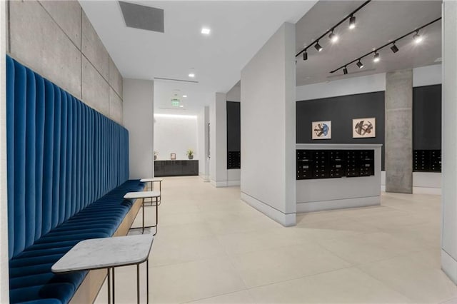 building lobby with visible vents