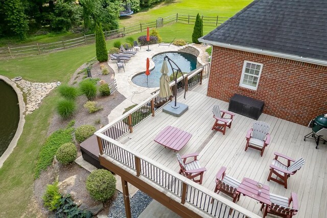 2623 Lindsey Grace Ln, Buford, GA 30519 - deck featuring a patio and grilling area