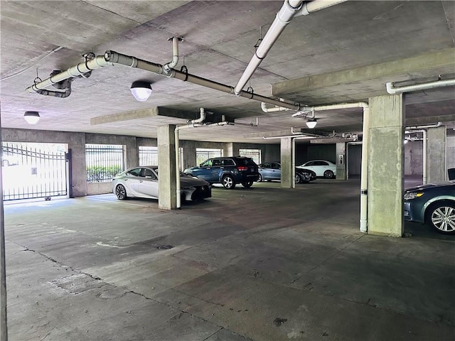 view of parking deck