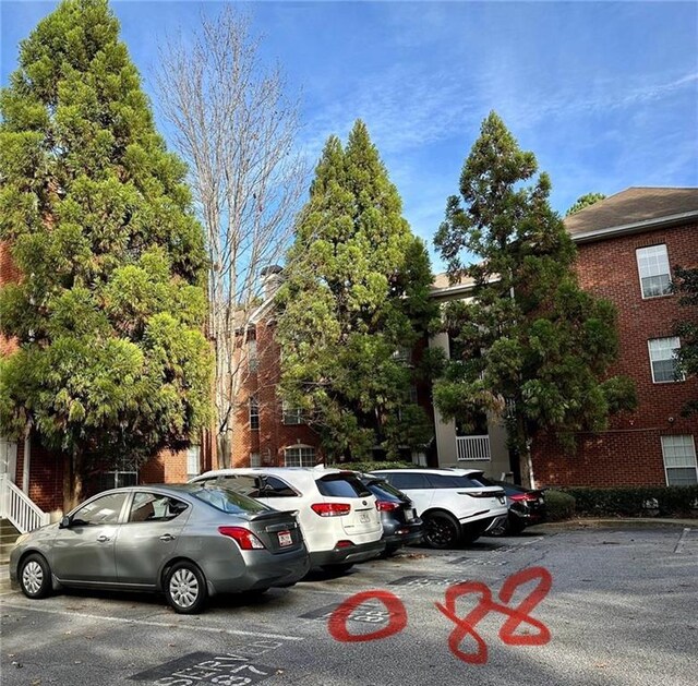 view of uncovered parking lot
