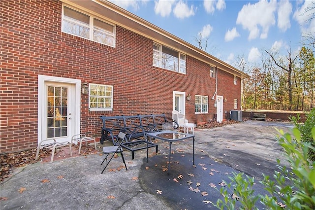 view of patio / terrace featuring central AC