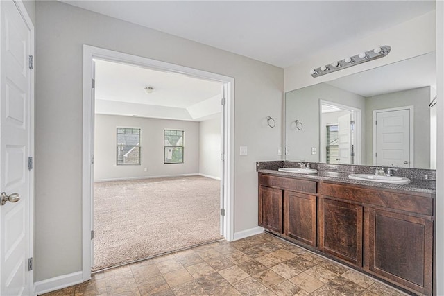 bathroom featuring vanity