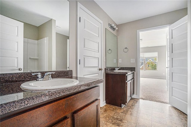 bathroom with vanity