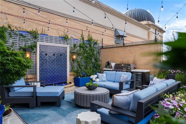 3286 Northside Pkwy NW Unit Ph2, Atlanta, GA 30327 - view of patio with an outdoor hangout area and area for grilling