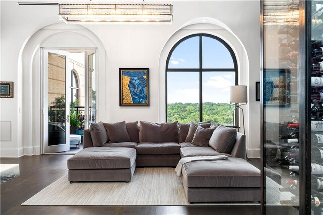 3286 Northside Pkwy NW Unit Ph2, Atlanta, GA 30327 - living area with healthy amount of natural light and wood finished floors