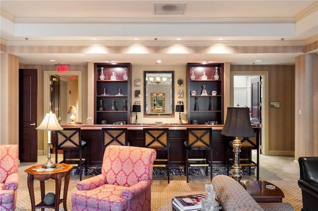 3286 Northside Pkwy NW Unit Ph2, Atlanta, GA 30327 - indoor dry bar with carpet and ornamental molding