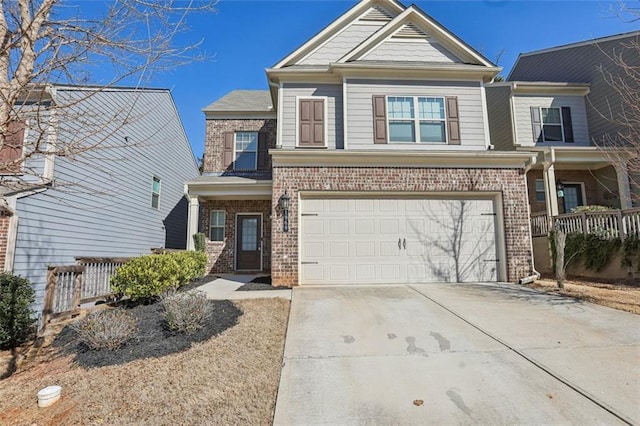 view of front of home featuring a garage