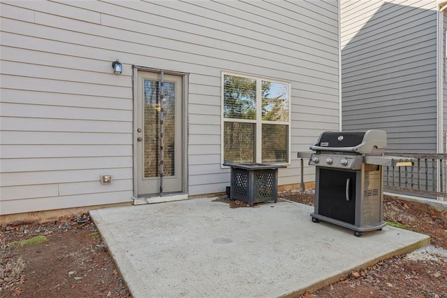 view of patio / terrace featuring area for grilling