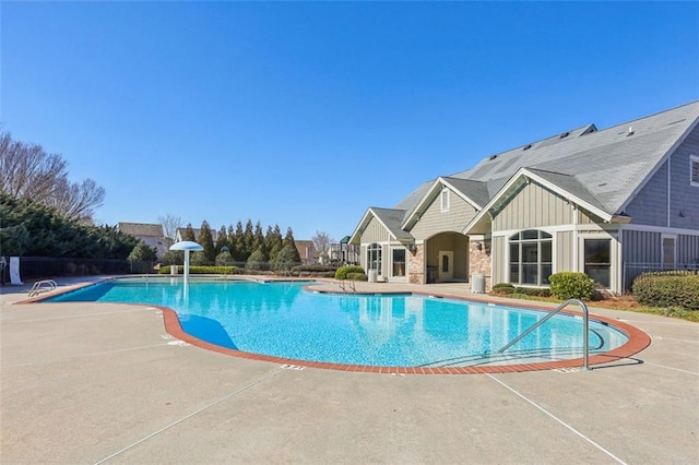 view of pool with a patio area