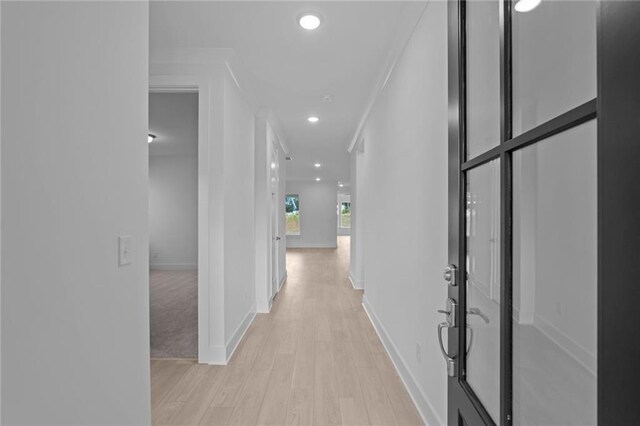 2040 Ripple Park Bnd, Canton, GA 30114 - hallway featuring light wood-type flooring and recessed lighting