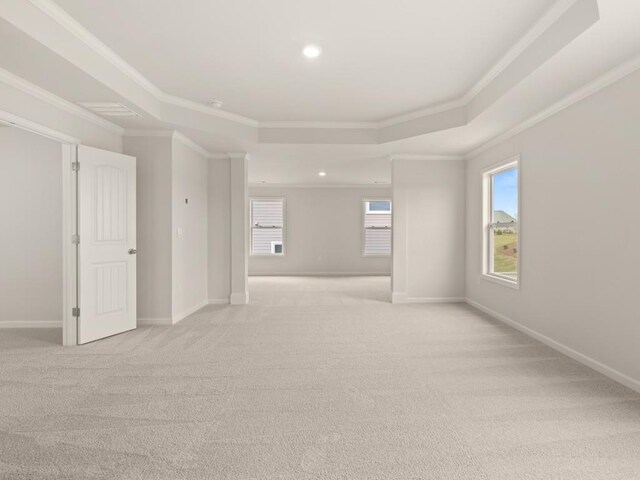 64 Parkview Dr, Dallas, GA 30157 - carpeted spare room featuring ornamental molding and a raised ceiling