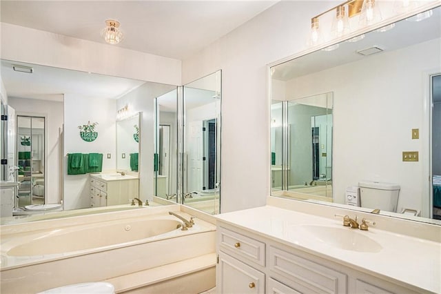 3003 Hanover Ln SE, Conyers, GA 30094 - full bath featuring a garden tub and vanity