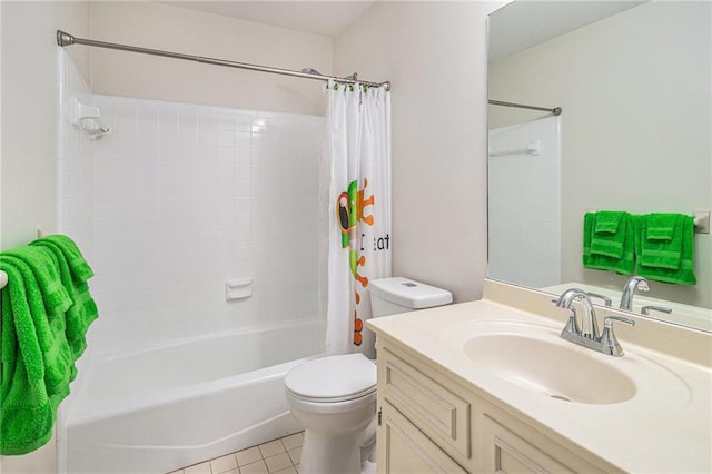 3003 Hanover Ln SE, Conyers, GA 30094 - bathroom with vanity, shower / bath combination with curtain, and tile patterned flooring