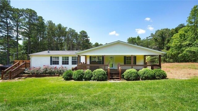 88 Turner Rd, Jasper, GA 30143 - view of front of home featuring covered porch and a front yard