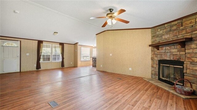 88 Turner Rd, Jasper, GA 30143 - kitchen with a sink, ornamental molding, a kitchen island with sink, wood finished floors, and plenty of natural light