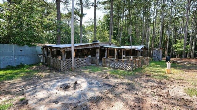 88 Turner Rd, Jasper, GA 30143 - view of yard with a garage and an outbuilding