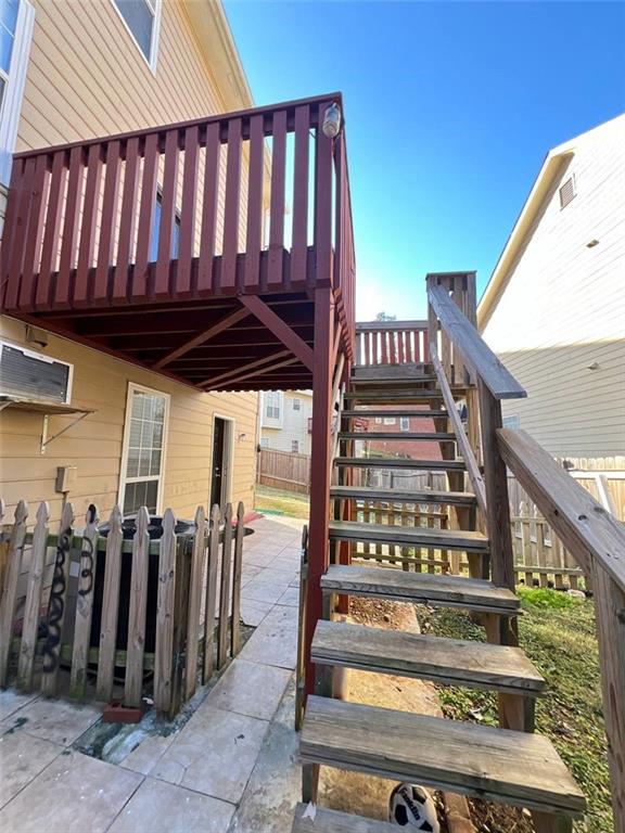 view of patio / terrace with a wooden deck