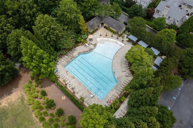 birds eye view of property