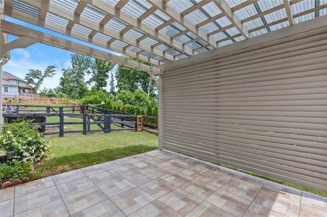 6469 Crosscreek Ln, Flowery Branch, GA 30542 - view of patio / terrace featuring a pergola