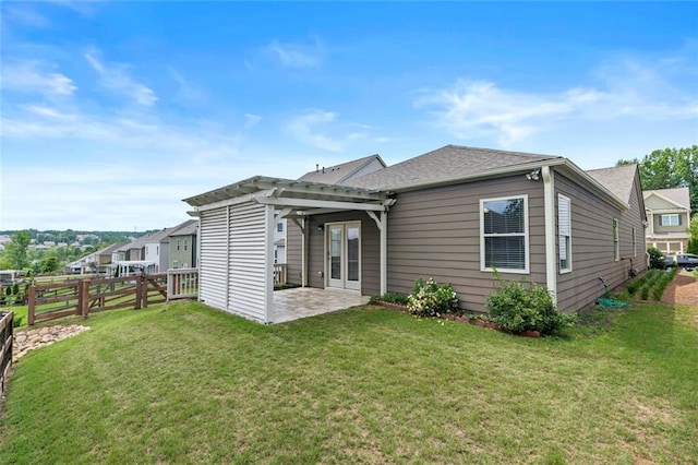 6469 Crosscreek Ln, Flowery Branch, GA 30542 - rear view of property with a pergola and a patio