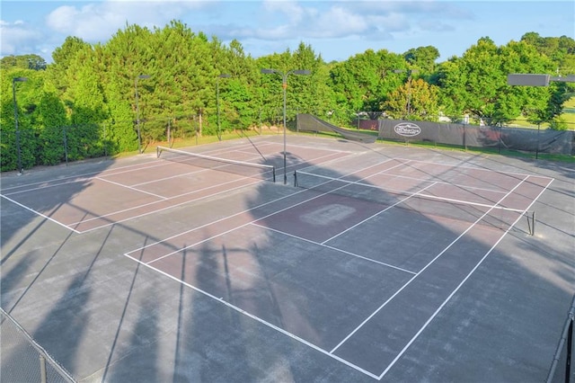 view of tennis court